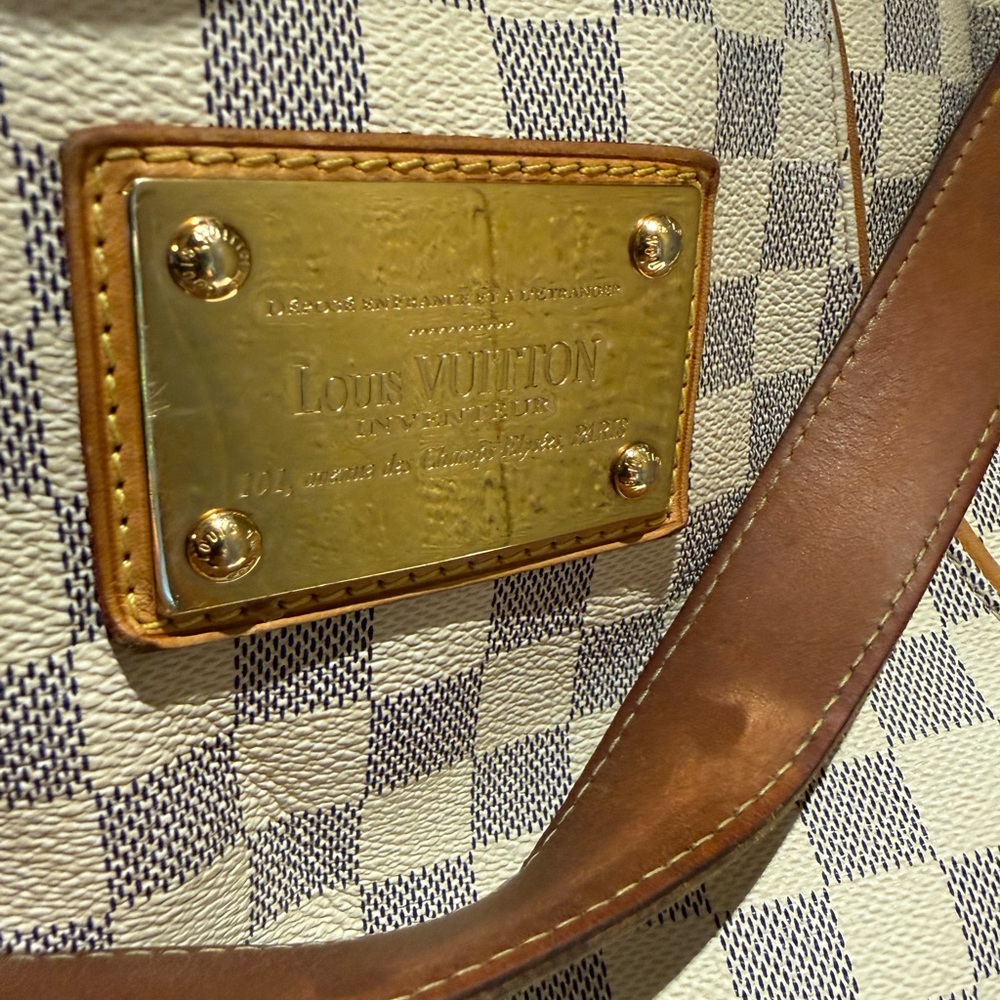 Louis Vuitton Galliera PM Damier Azur Shoulder Bag Authentic - Picture 5 of 10